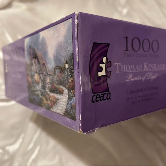 Ceaco Thomas Kinkade 1000 Piece Puzzle Chandler’s Cottage 2005 FACTORY SEALED - Picture 4 of 8